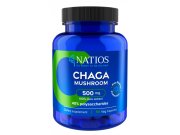 NATIOS Chaga Extract, 500 mg, 40% polysaccharides, 90 vegánskych kapsúl