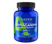 NATIOS Ashwagandha Extract, 5000 mg, Extra Strength, 90 vegánskych kapsúl