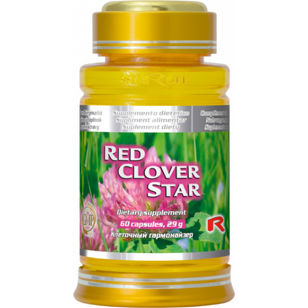 Red clover star - pro ženy v období menopauzy, zlepšuje pocity horka,  pocení, neklid  a podrážděnost